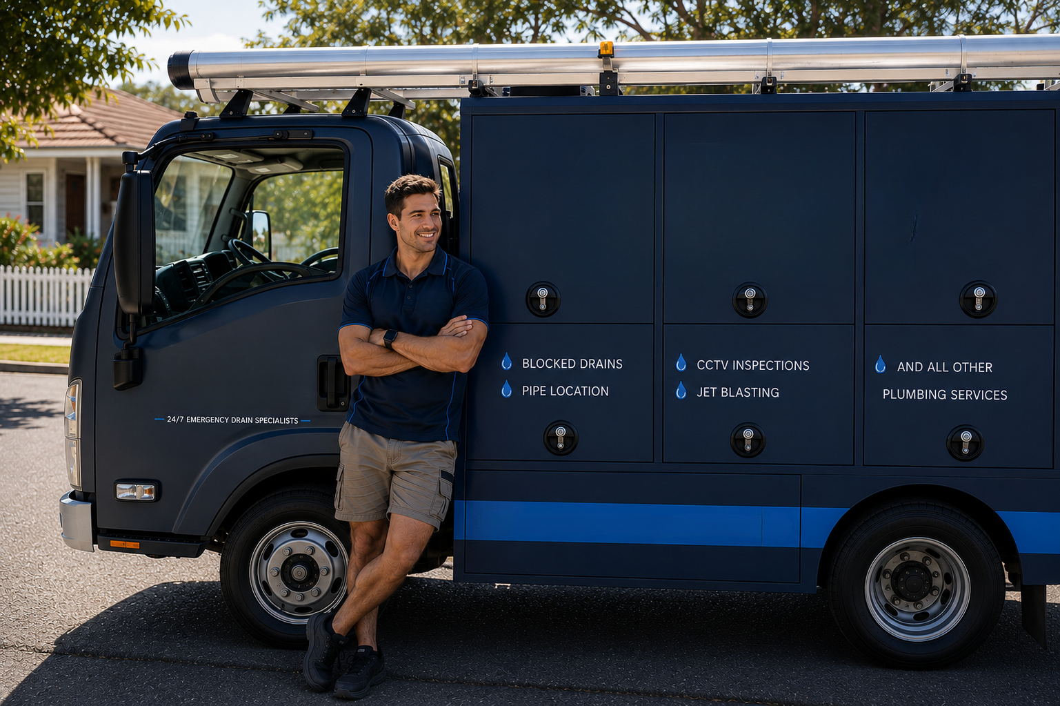 Plumber with Castle Hill Blocked Drains van
